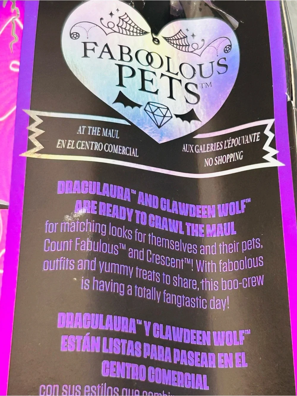 Monster High 2023 Faboolous Pets Clawdeen Wolf and Draculaura